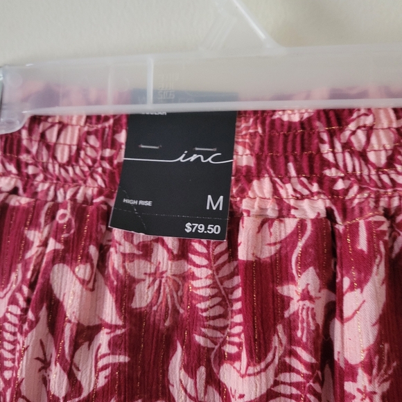 INC International Concepts Botanical Print Wide Leg Pants New - Picture 8 of 11